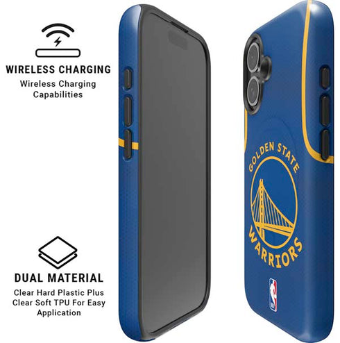 NBA Golden State Warriors Jersey iPhone 16 Plus Magsafe Impact Case